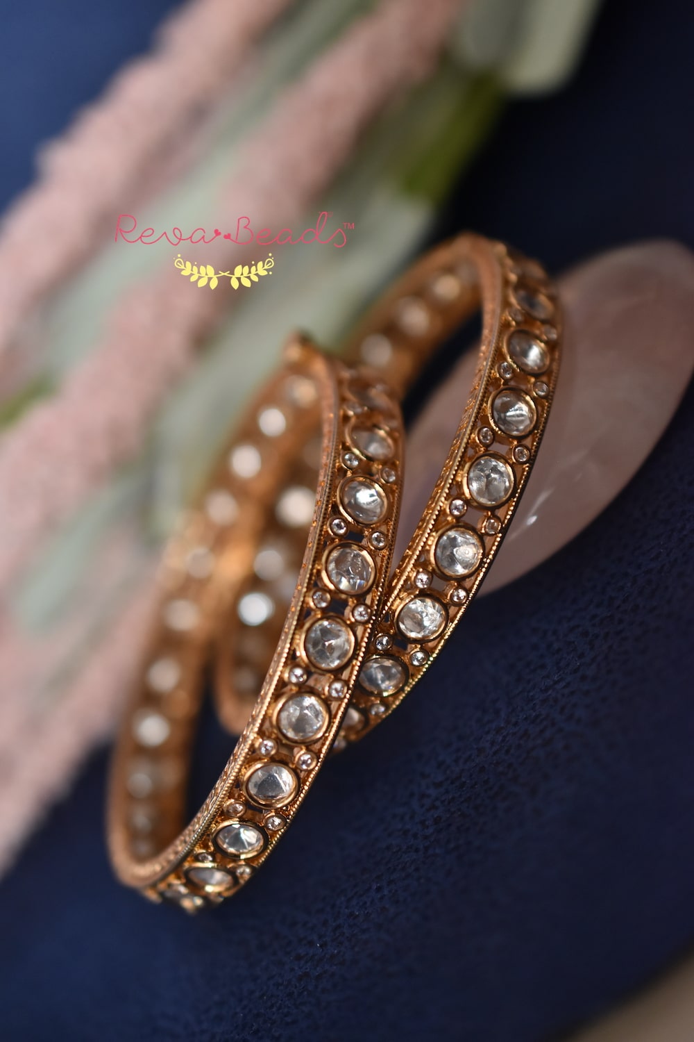 kundan openable bangles