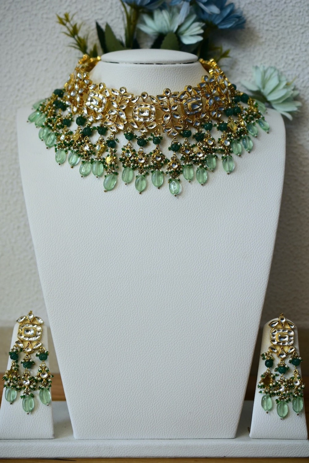 Ahmedabad kundan necklace set