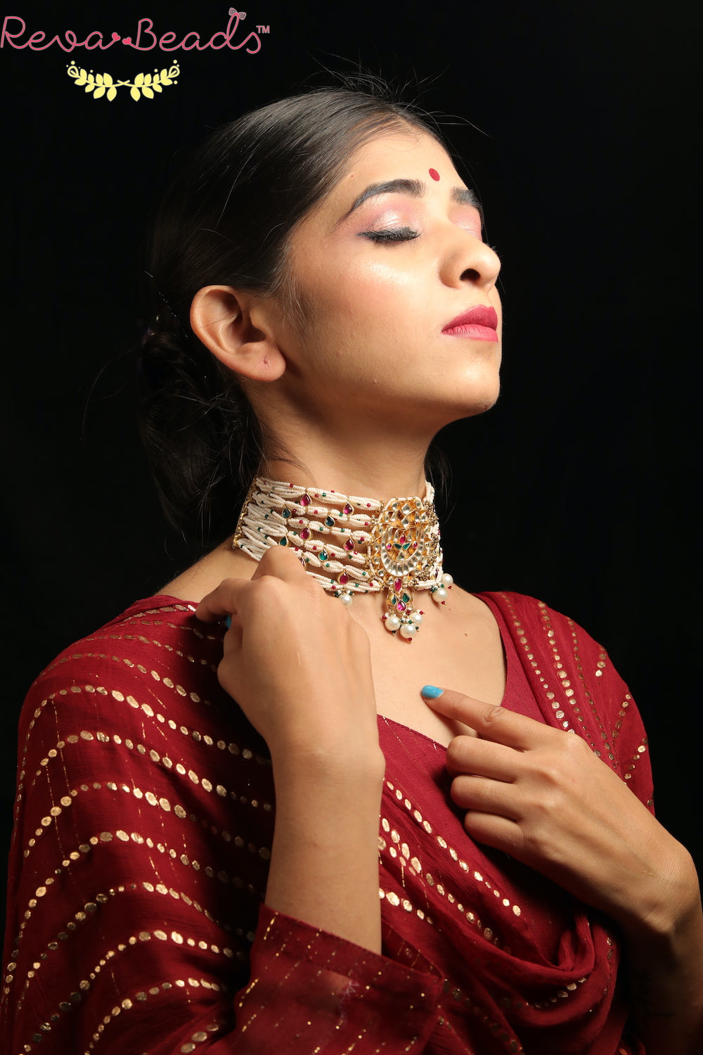 kundan choker necklace