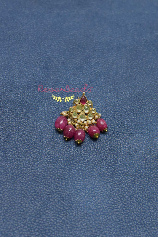 Kundan Choker Necklace Earrings Set kchnes220172