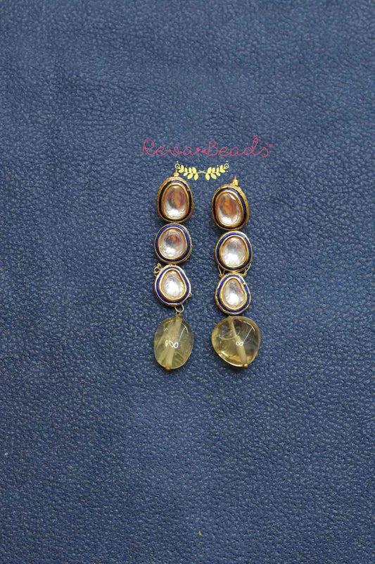 lemon quartz Meena necklace