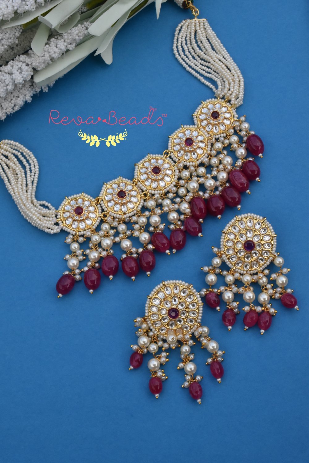 red choker necklace