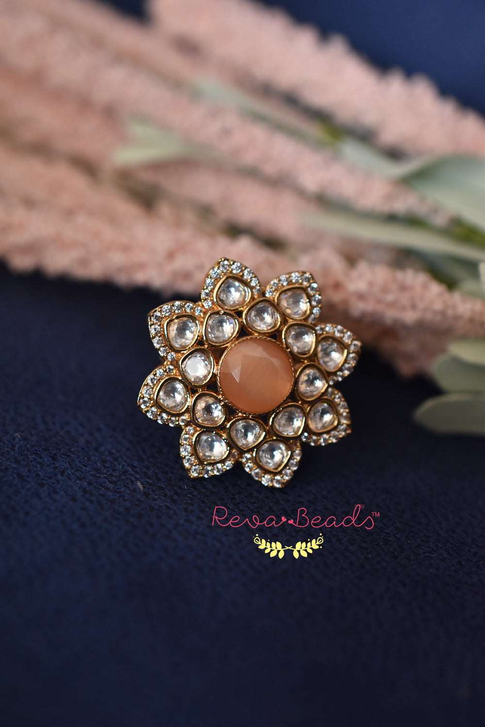 Kundan deals finger ring