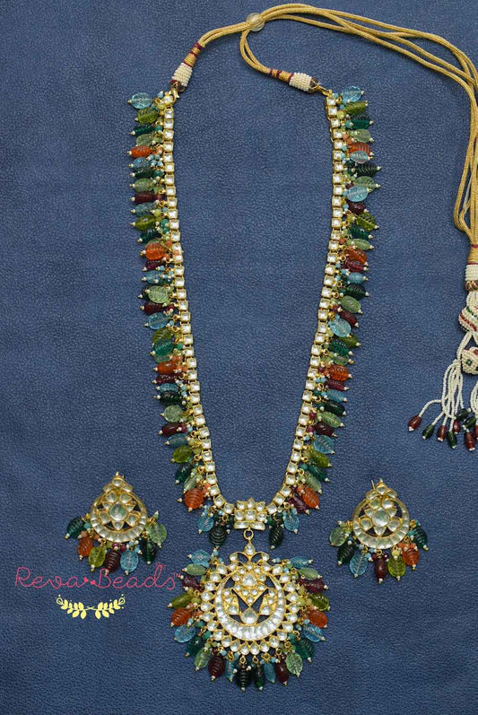 kundan long necklace