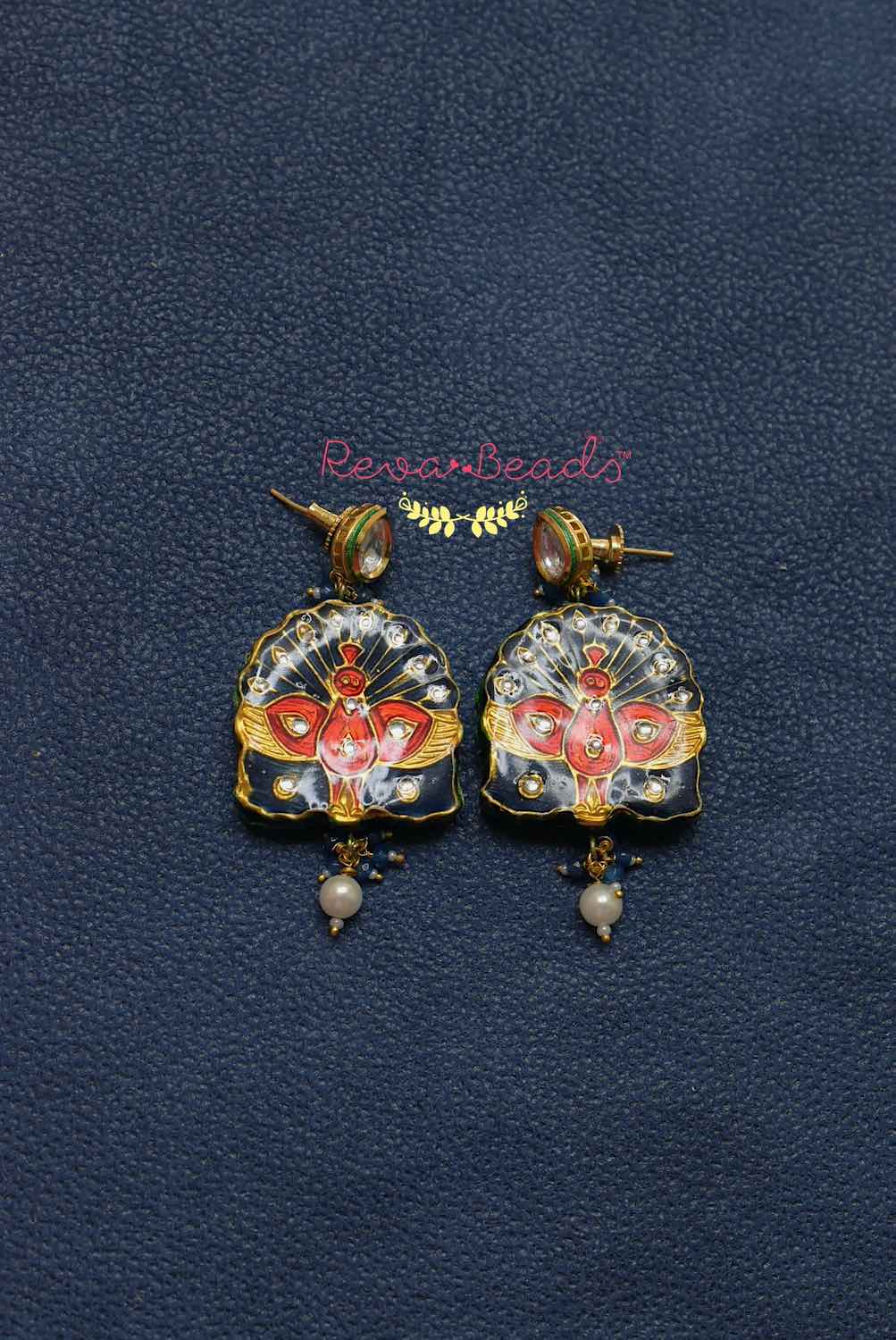 peacock earrings