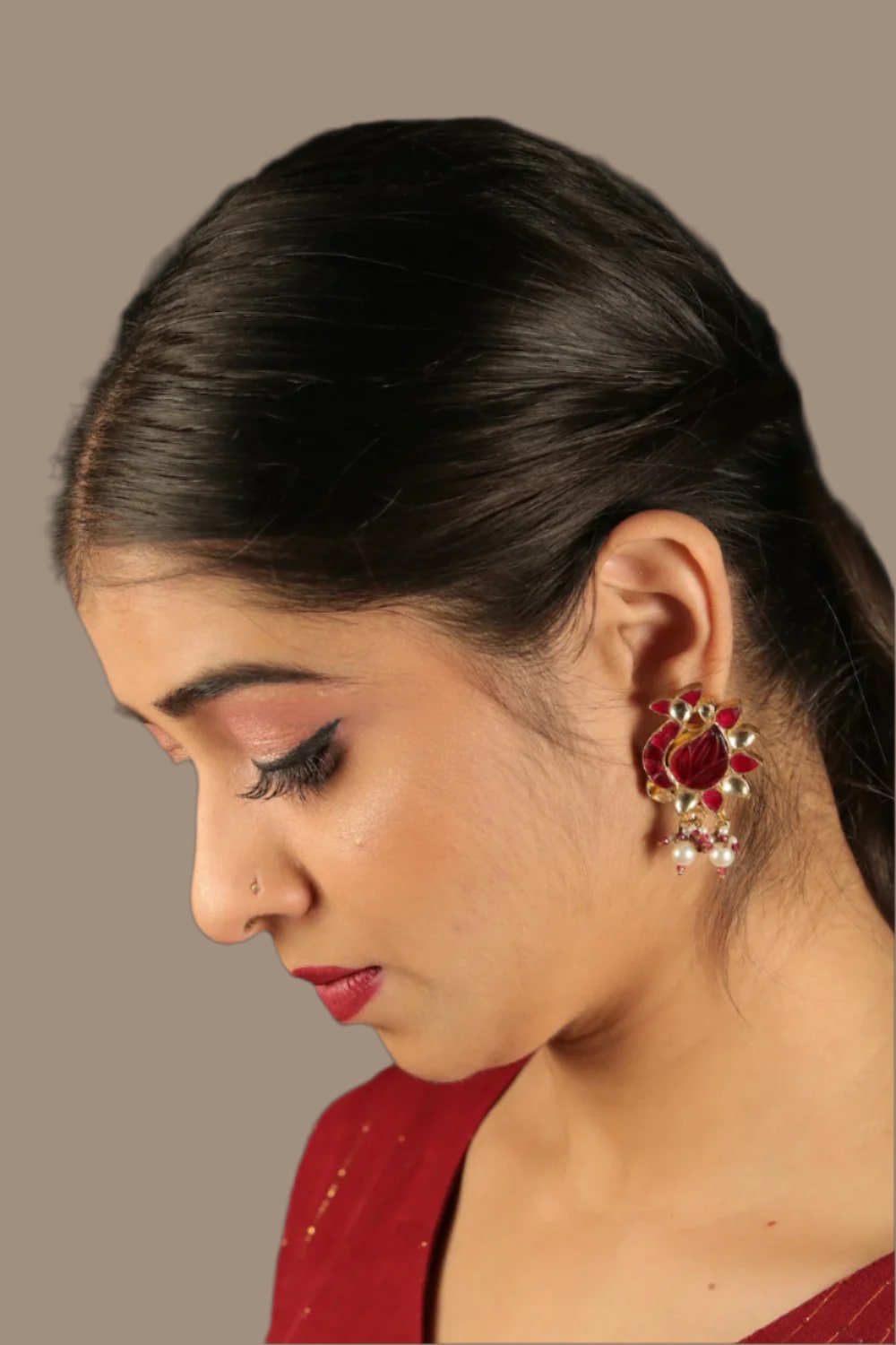 kundan studs