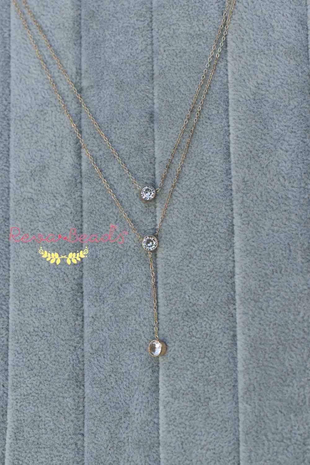 minimalist gold polish necklace migpn220985