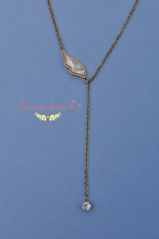 minimalist gold polish necklace 220995