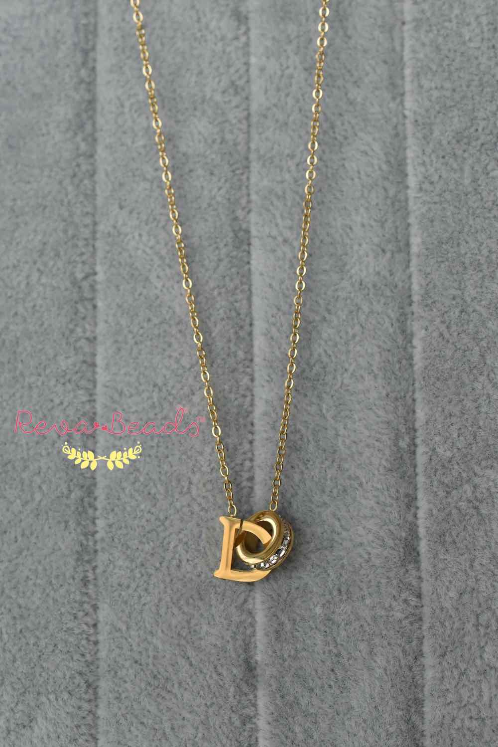 branded stainless steel necklace