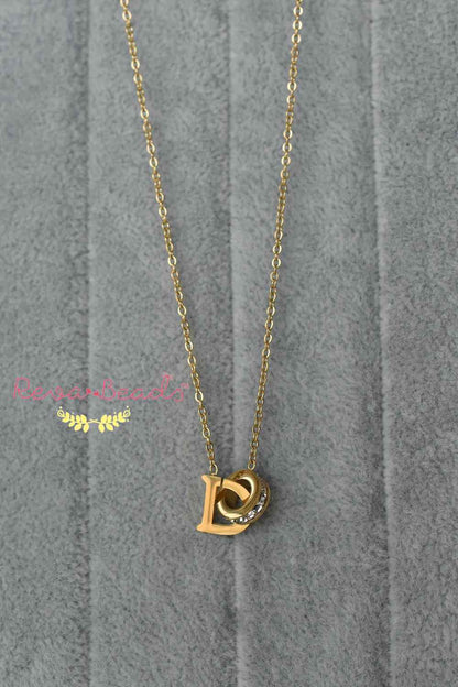 branded stainless steel necklace