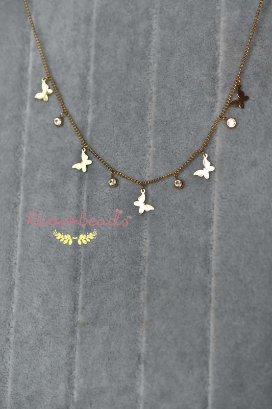 minimalist gold polish necklace 221018