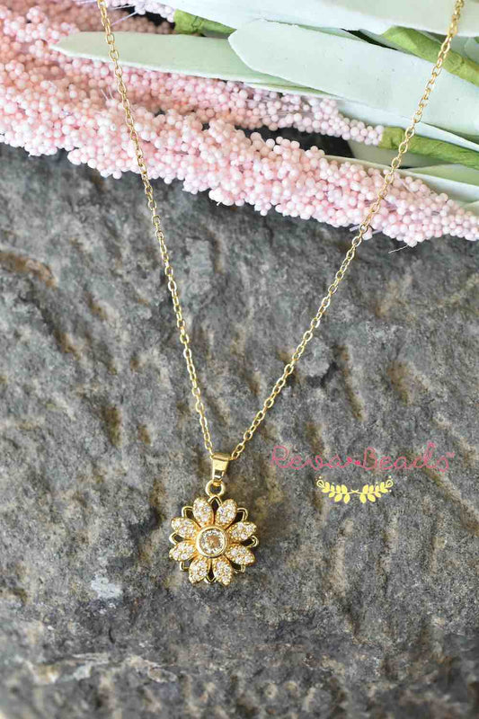 minimalist gold polish necklace 221042