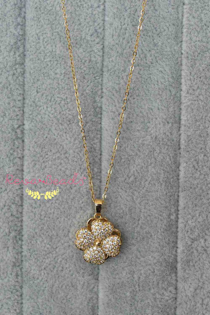 minimalist gold polish necklace 221044