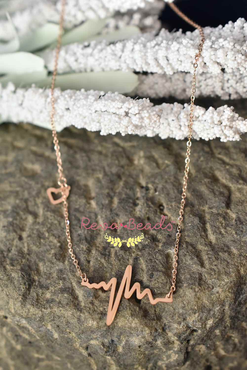 minimalist rose gold polish necklace mirgpn221318