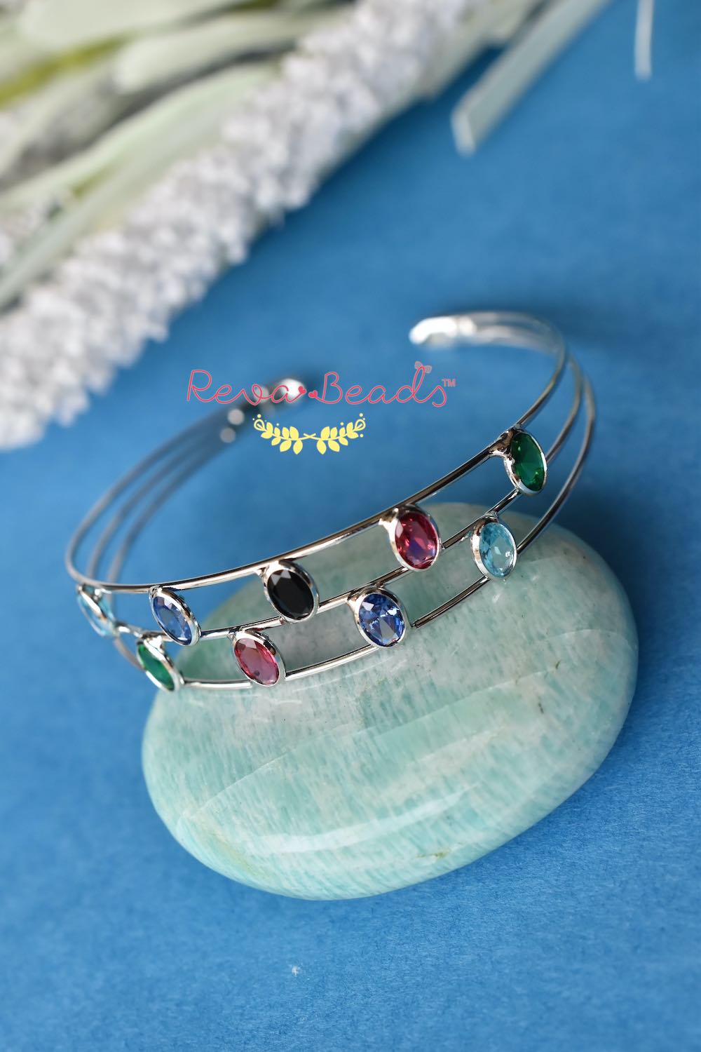 minimalist silver polish bracelet mispbr221086