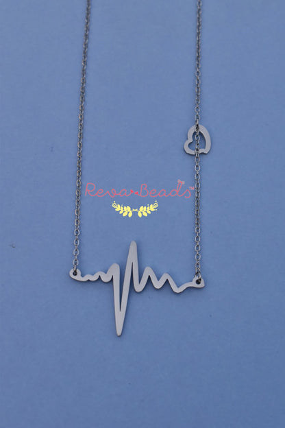 heart and pulse necklace