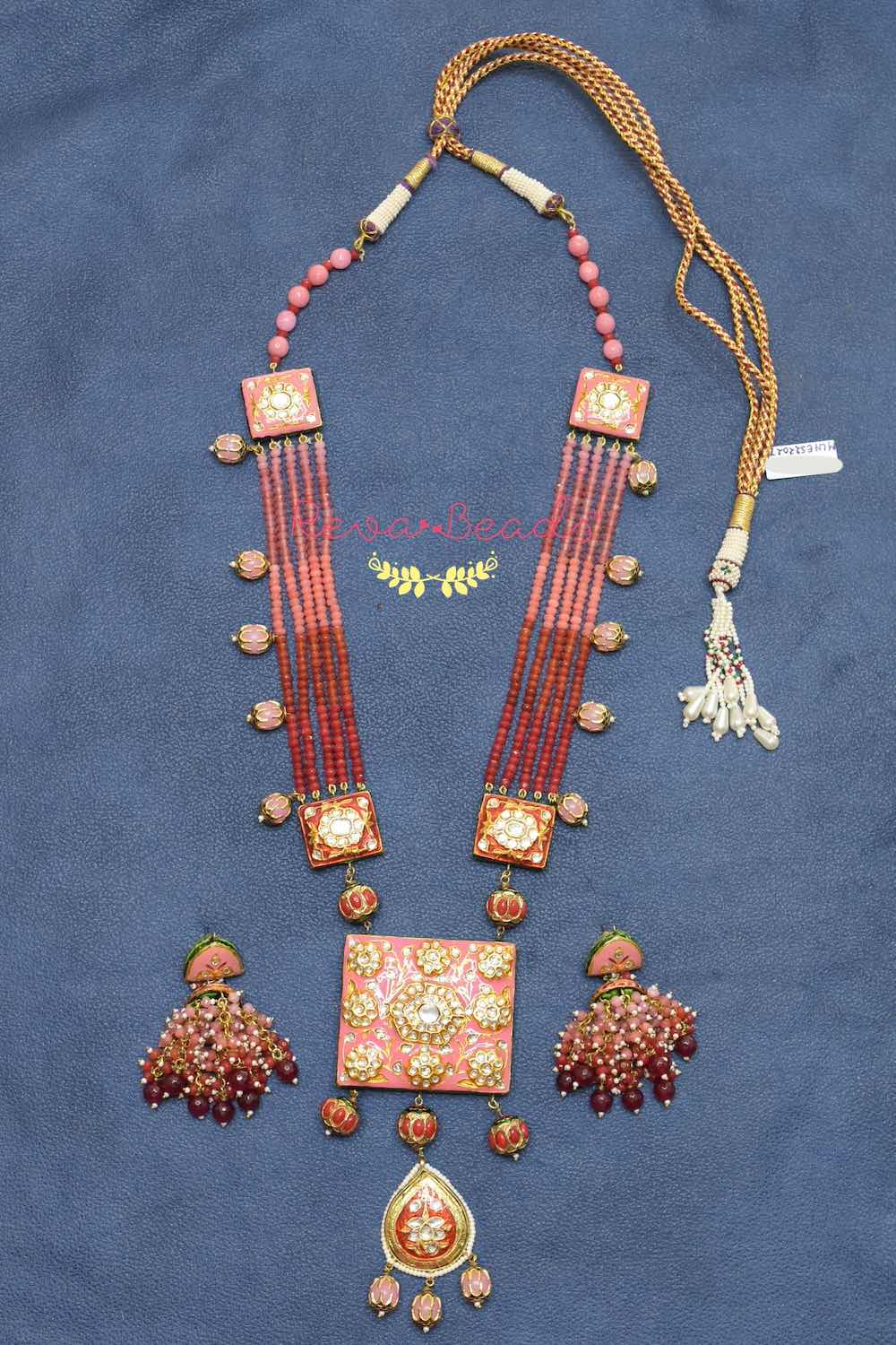 long meenakari set