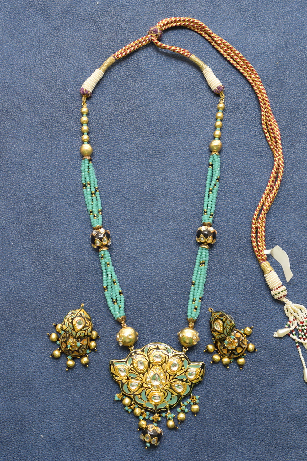 meenakari long necklace