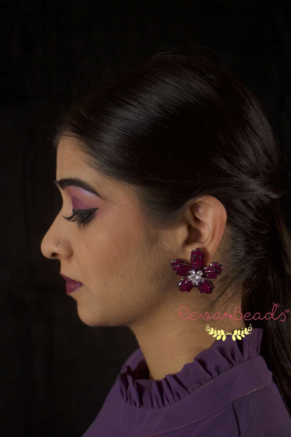 invisible setting earrings