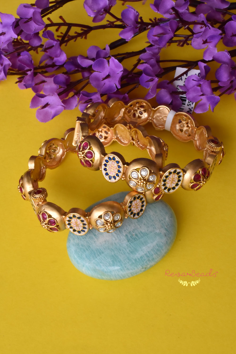 floral design bangles