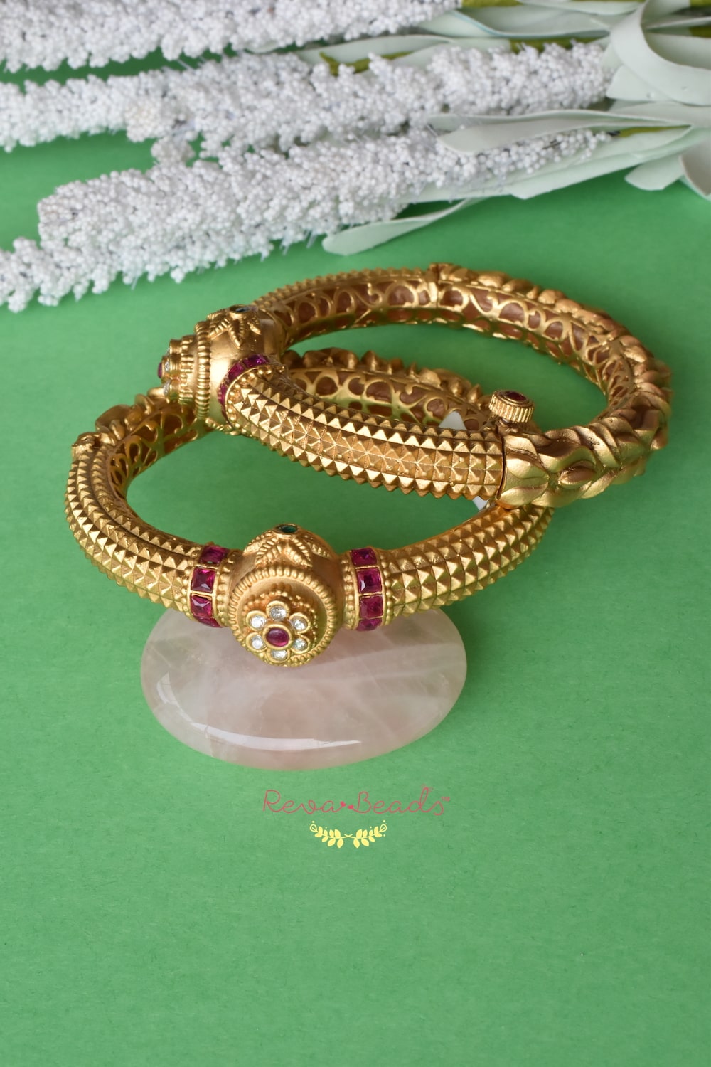 matte gold bangles
