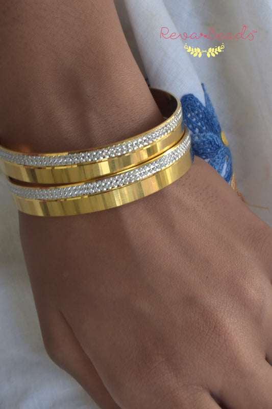 gold and silver bangle