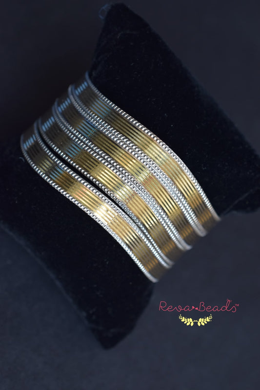 dual tone cnc bangle