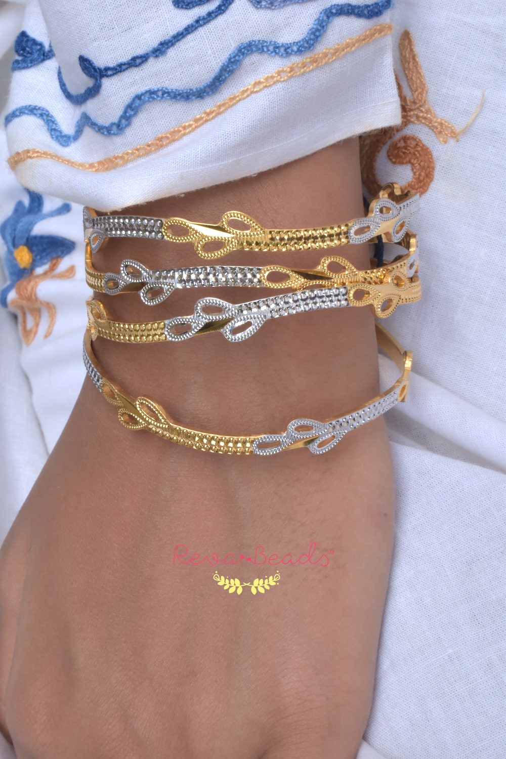 dual tone bangles