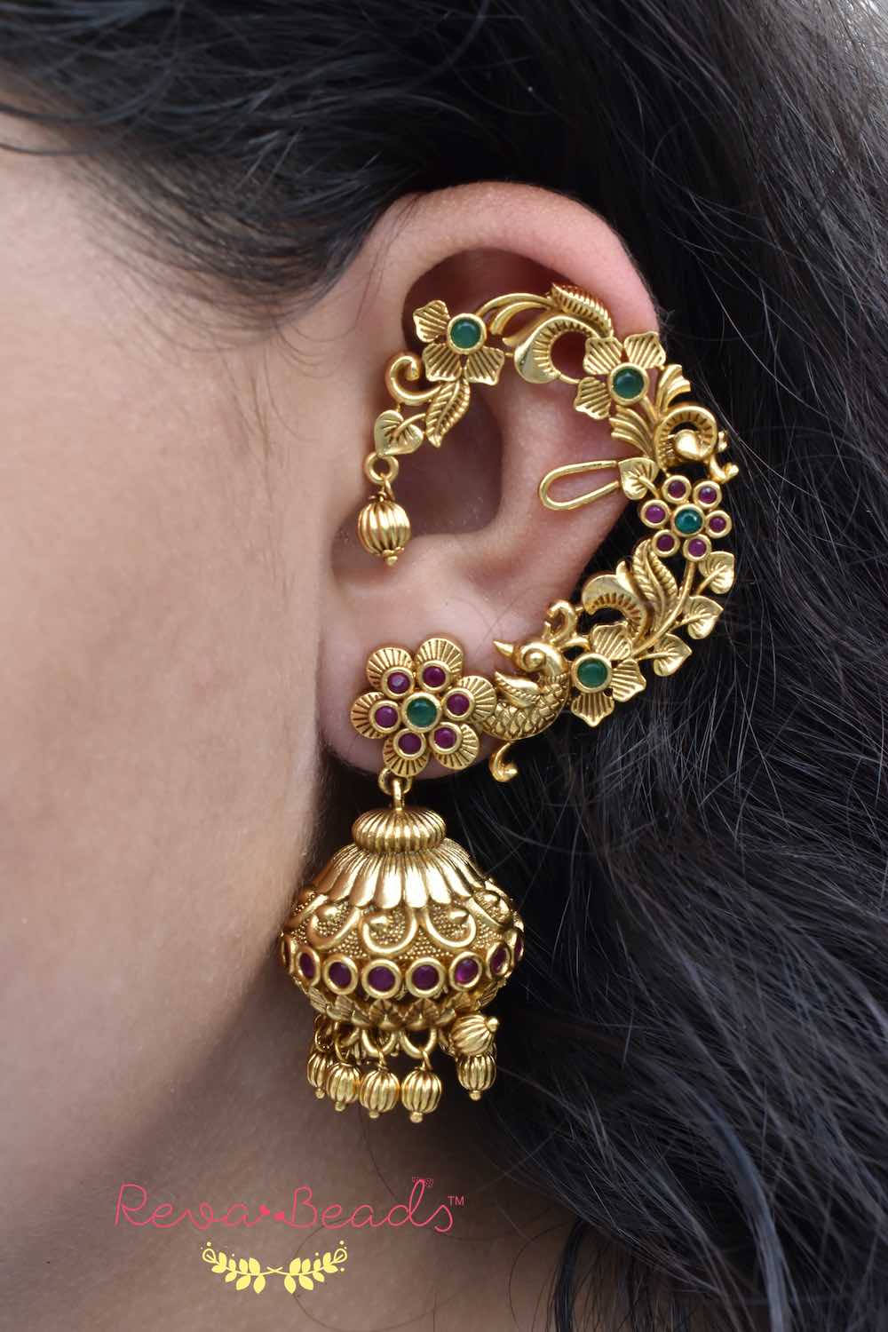 antique gold kanphool