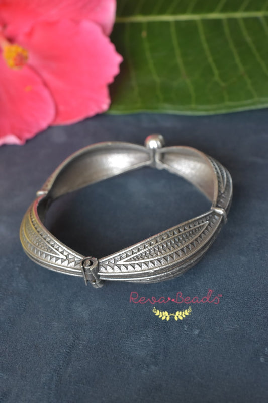 bangle oxidised silver bracelet