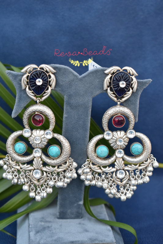 colourful drop earrings