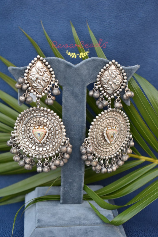 circle style drop earrings