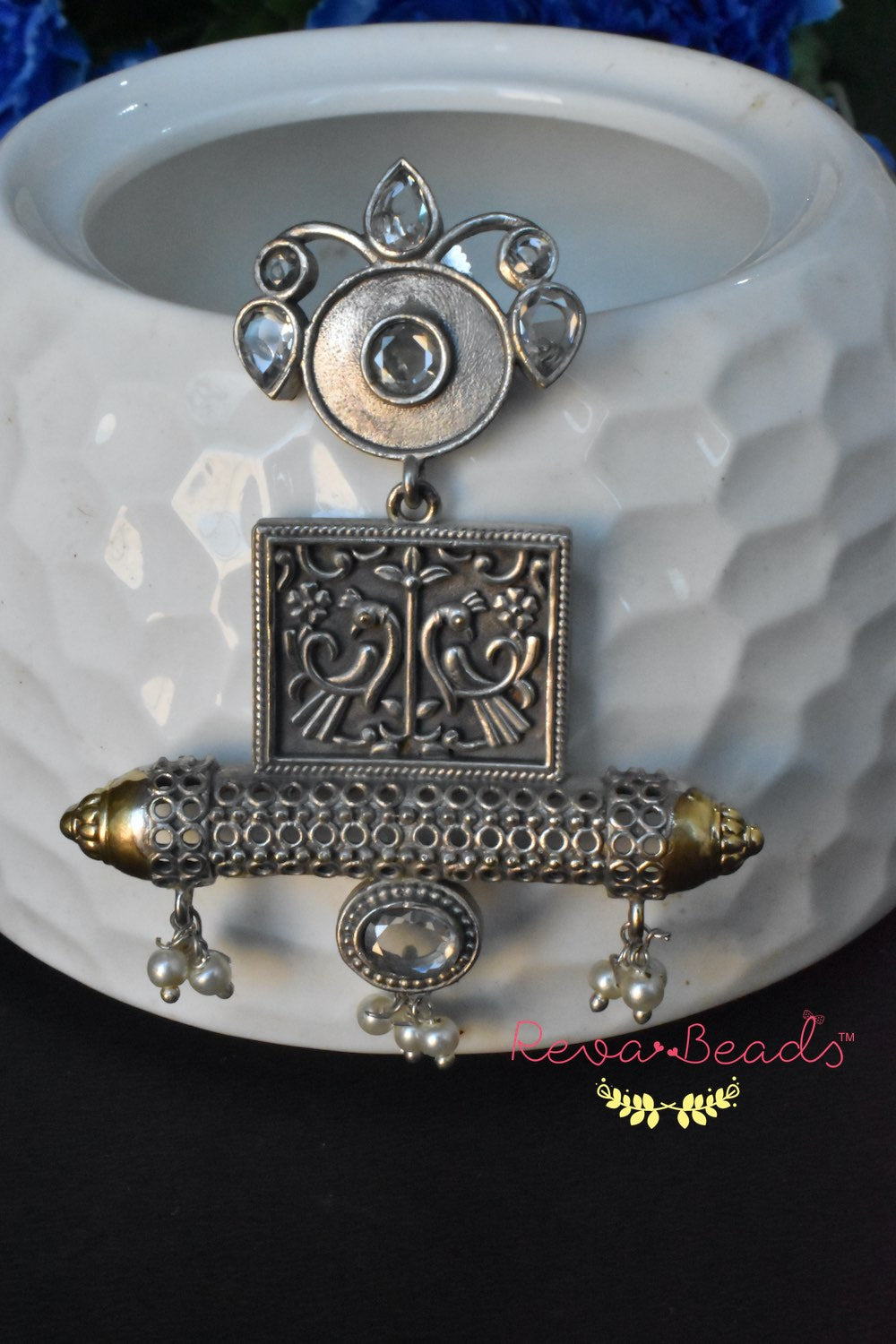 oxidised earrings