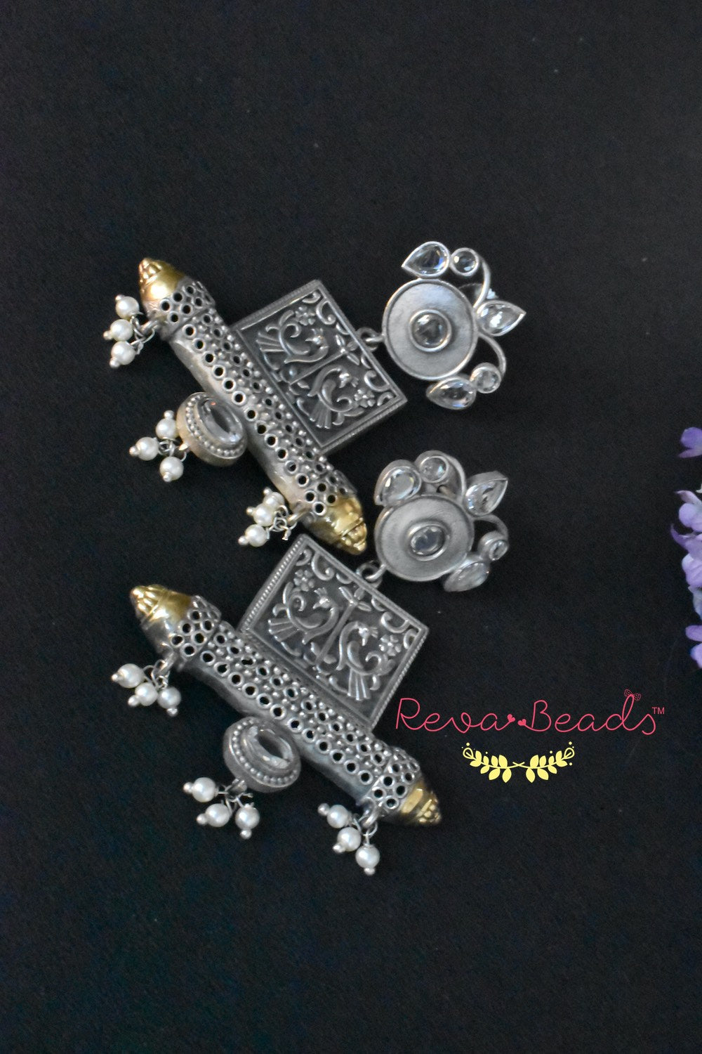 oxidised earrings