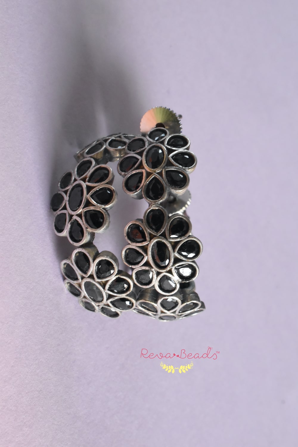 black stone studded