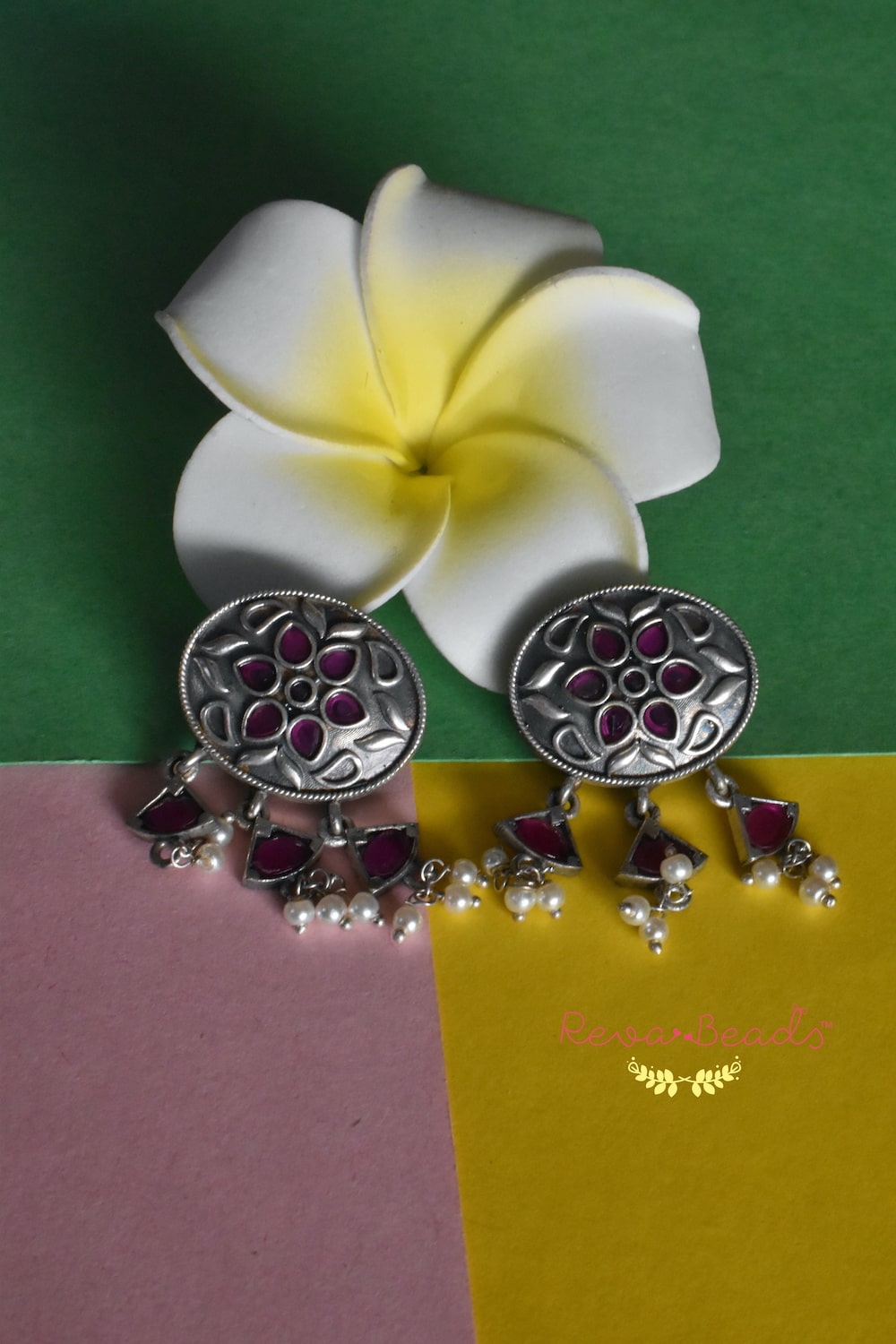 ruby stud earrings