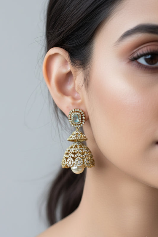 victorian jhumka earrings