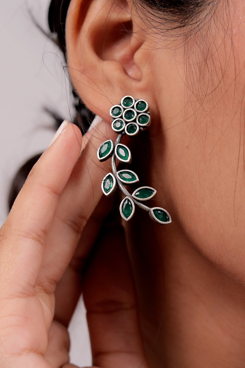 floral earrings