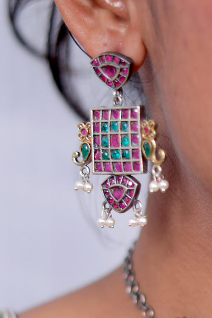 dual tone garba jewelry