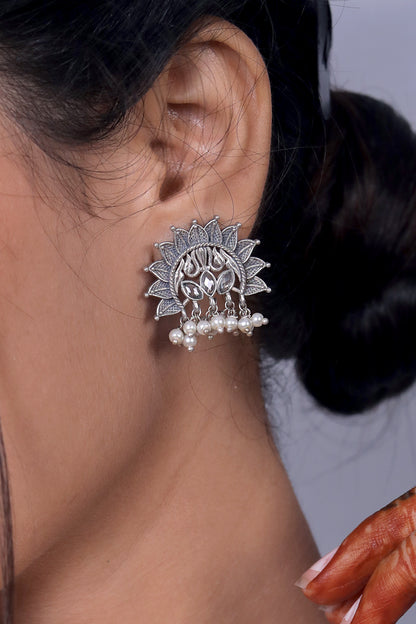 tribal long necklace earrings set trlnes230425