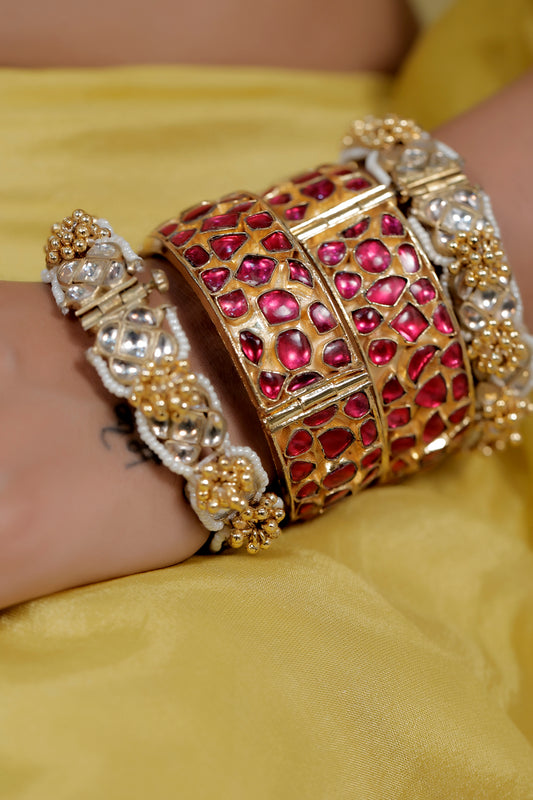 kundan openable bangle
