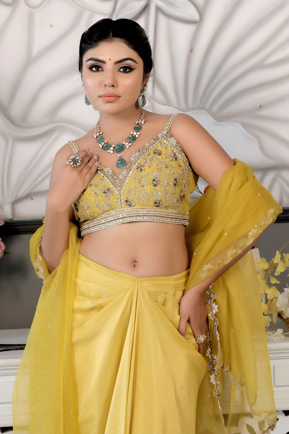 mehendi haldi jewellery