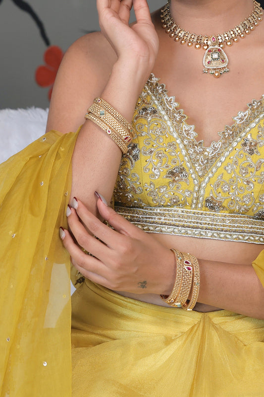 gold bangle set