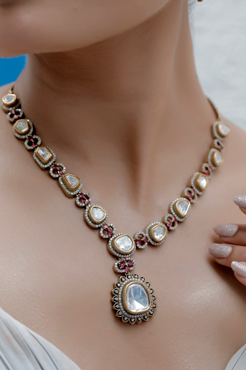 diamond kundan jewelry