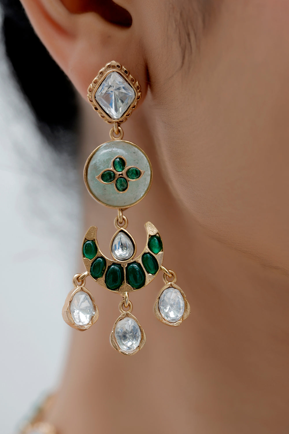 green necklace set