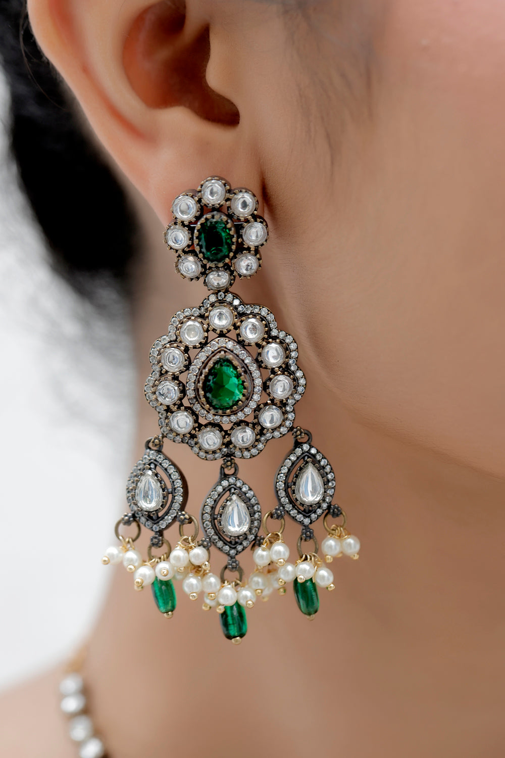 kundan cz set