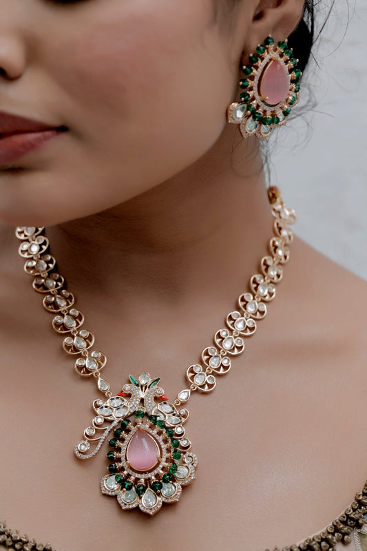 kundan long necklace