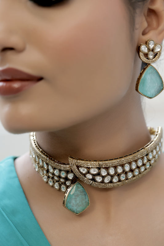 doublet kundan necklace set