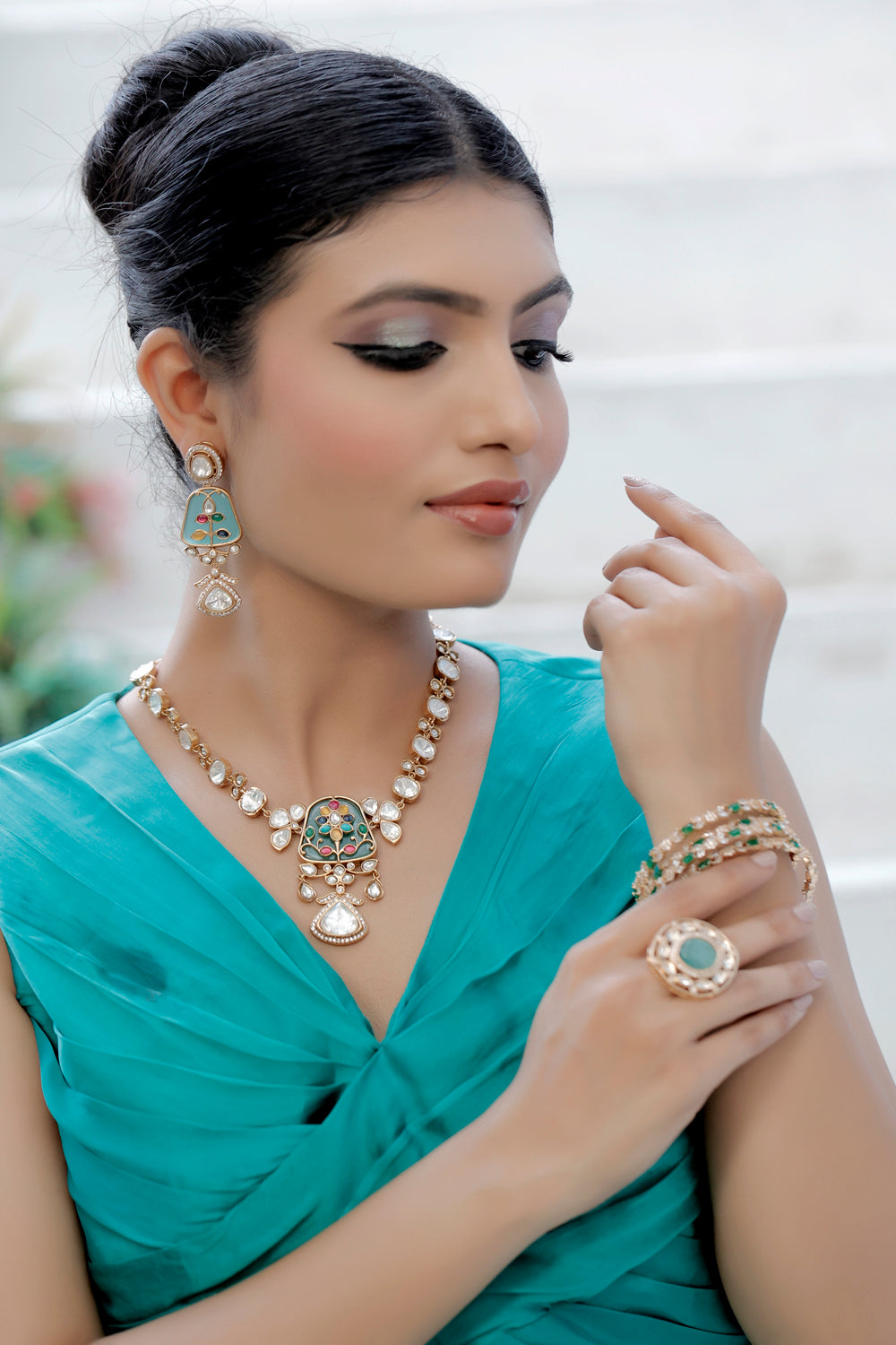 emerald indian jewellery ideas inspirations