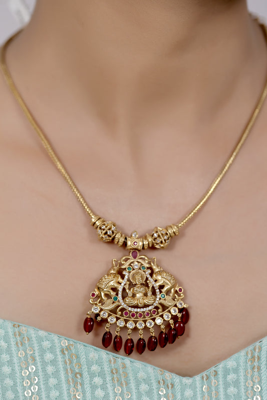 elephant goddess Lakshmi necklace set